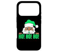 Melanine Santa Ho Ho Ho Black Girl Magic Brown Skin Boy Funny Coque pour iPhone 17 Pro