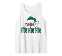 Melanine Santa Ho Ho Ho Black Girl Magic Brown Skin Boy Funny Débardeur