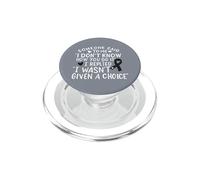Mélanom Chemo de Sensibilisation au Cancer de la Peau Noir PopSockets PopGrip pour MagSafe