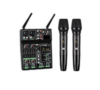 Mélanur USB 4 Canaux Avec Microphone Sans Fil UHF For Console DJ, Enregistrement Sur PC, Studio D'église De Fête Karaoké À Domicile