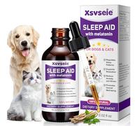 Melatonin for Pets, Mélatonine pour Chien, Soutien du Sommeil pour Chiens, Soutien à la Relaxation pour Les Chiens et Les Chats, Calme Le comportement du Chien, Aide à Un Sommeil paisible