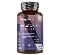 Melatonine 1,9 mg, 400 Micro Comprimés Vegan - Mélatonine Complexe 5-en-1