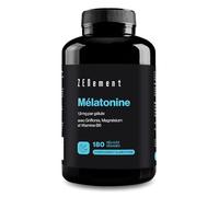 Mélatonine, 1,9 mg par gélule, 180 Gélules Végétales | avec Griffonia, Magnésium et Vitamine B6 | Aide à lutter contre les troubles du Sommeil | 100% Végétalien, Non-GMO, GMP, sans additifs | Zenement
