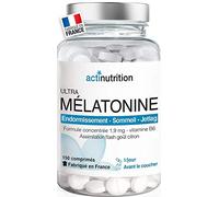 Mélatonine 1,9mg - 150 nuits : Action Rapide - Régulateur de l’horloge biologique | Pulsions de grignotage | Fabriqué en France | Endormissement serein | Réveil lucide