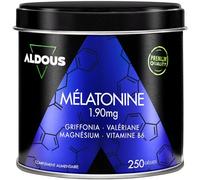 Melatonine 1,9 mg | 250 Gélules - 250 Nuits | 5HTP, Magnésium, Valériane, Vitamine B6 | Endormissement, Sommeil, Mieux Dormir | Insomnie | Sans édulcorants ni OGM, sans plastique | Fabriqué dans l'UE