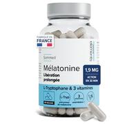 Mélatonine 1,9mg Hautement Dosée - Endormissement Rapide & Nuit Réparatrice