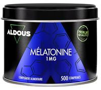 500 Comprimés Melatonine 1 mg - 500 nuits (+ 16 mois) - Mélatonine pure - Mélatonine contre l'insomnie, Mieux Dormir - Mélatonine pour bien dormir - Complement Alimentaire Fatigue - Fabriqué dans l'UE
