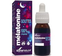 Melatonine Gouttes 100 Nuits - 50ml Pour Dormir profondement Rapidement - Sommeil Adulte et Melatonine Enfant - Alternative au Melatonine Spray et Gummies Sommeil Soria Natural