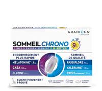 Granions Sommeil Chrono - Mélatonine 1,9 mg Action rapide 9 min - 30 comprimés