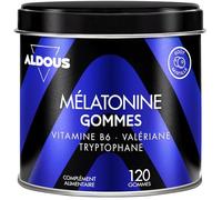 Melatonine Gummies - 120 Gummies Sommeil avec Tryptophane, Valériane et Vitamine B6 - Bien dormir, sommeil mélatonine, insomnie - Arôme naturel de canneberge - Pour les amateurs de gummies
