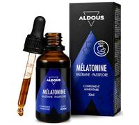 Mélatonine pure 1,9 mg en gouttes - 30 ml - À la valériane et à la passiflore - Mélatonine en gouttes pour 60 jours - Pour s'endormir et bien dormir - Contre la fatigue et l'insomnie
