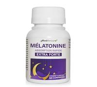 MÉLATONINE PURE EXTRA FORTE (Stock Pour 12 Mois) | Supplément Pour Sommeil À Libération Prolongée | 365 Cpr. Haute Dose De 1 MG. De Mélatonine | Sans Gluten Et Lactose | Facile À Avaler