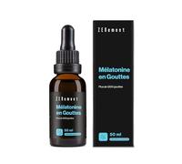Mélatonine Pure Gouttes - Dosage Flexible - Endormissement - 50 mL | aide à réduire le temps d'endormissement - Enfants & Adultes - Végan, Sans Gluten - Zenement