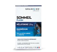 Laboratoire des GRANIONS - Somdor+ Flash - Endormissement rapide sublingual fruits rouges - 20 comp