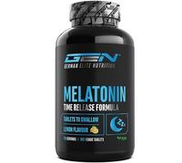 Mélatonine Time Release - 365 comprimés à sucer goût citron - Libération retardée grâce à Sepismart® SR - 0,5 mg par portion - Vegan et très pur