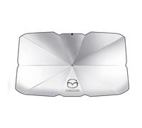 MELBIZ Pare-Brise de Voiture Pare-Soleil Parapluie pour Mazda CX-30 2019 2020 2021 2022 2023 Voiture Pare-Soleil Avant Voiture Emblème Accessoires,65 * 110cm