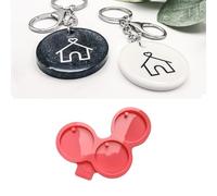 MelbMolds Moule en silicone pour résine époxy en forme de cercle - 5 cm - Créez vous-même des porte-clés ronds, des ornements pour la maison, des attrape-soleil et des pendentifs pour voiture