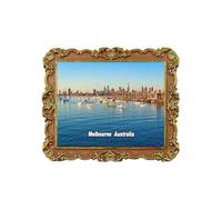 Melbourne Australia Aimant de réfrigérateur 3D Souvenir de voyage Décoration de réfrigérateur Autocollant magnétique Collection artisanale