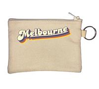 Melbourne Australia Porte-monnaie coloré avec logo 3D Beige