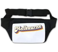 Melbourne Australia Sac banane coloré avec logo 3D Blanc