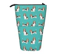 Melbrakin Basset Hound Dog Simple Sarcelle étui à Crayons, Pochette à Crayons sur Pied, étui à Crayons télescopique Porte-Crayon Porte-Stylo Sac