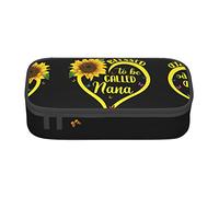 Melbrakin Bless to Be Called Tournesol Trousse à Crayons Grande capacité pour Filles et garçons en Polyester imprimé pour école et Bureau