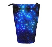 Melbrakin Blue Shining Stars Trousse à Crayons télescopique Porte-Stylo Trousse à Crayons télescopique Papeterie, pour Le Bureau de l'école, Noël2, Taille Unique, Organisateur de Sac