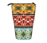 Melbrakin Bohemian Feather Trousse à Crayons télescopique Porte-Stylo Pochette à Crayons télescopique Sac Papeterie, pour Le Bureau de l'école, Noël2, Taille Unique, Organisateur de Sac