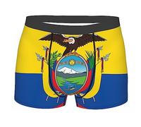 Melbrakin Boxer Respirant avec Drapeau de l'Équateur pour Homme, Slip Extensible
