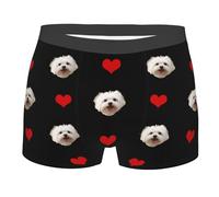 Melbrakin Boxers personnalisés pour Hommes, père, Mari, Petit ami, Boxers Amusants personnalisés avec sous-vêtements personnalisés pour Le Visage