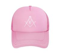 Melbrakin Cadeaux de Loge maçonnique - Casquette Trucker Noire pour Hommes et Femmes, Ajustable, Style Baseball, Fermeture Snapback, idéale pour Les activités de Plein air et Le Golf