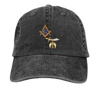 Melbrakin Casquette Mason Shriner Split Masonic Shrine Noble Gifts Trucker Hat Women Men Funny Baseball Cap for Summer Black