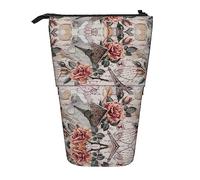 Melbrakin Flower Paris Tour Eiffel Trousse à Crayons télescopique Porte-Stylo Trousse à Crayons télescopique Papeterie, pour Le Bureau de l'école, Noël2, Taille Unique, Organisateur de Sac