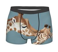 Melbrakin Girafe et Petite Girafe sous-vêtements pour Hommes caleçon Respirant caleçon Extensible