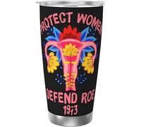 Melbrakin Gobelet isolé sous vide en acier inoxydable 1973, protection des femmes, défense des Roe, tasses à café de 20oz, tasse de voyage, tasse d'eau