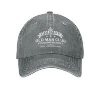 Melbrakin Grumpy Old Man Club Hat pour Femmes et Hommes, Casquette de Baseball réglable, Chapeau de Camion de Papa