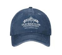 Melbrakin Grumpy Old Man Club Hat pour Femmes et Hommes, Casquette de Baseball réglable, Chapeau de Camion de Papa
