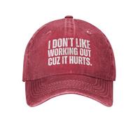 Melbrakin Je n'aime Pas Travailler Parce Que ça Fait Mal, Casquette de Baseball pour Femmes et Hommes