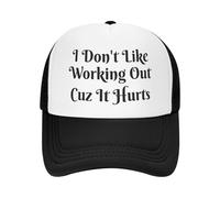 Melbrakin Je n'aime Pas Travailler Parce Que ça Fait Mal. Casquette de Baseball réglable en Maille.