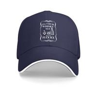 Melbrakin Je prendrai Mon Whisky Pur Parce Que j'en AI Rien à Foutre de la Glace. Casquette de Baseball Trucker en Maille pour Hommes et Femmes.