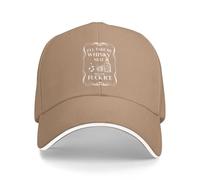 Melbrakin Je prendrai Mon Whisky Pur Parce Que j'en AI Rien à Foutre de la Glace. Casquette de Baseball Trucker en Maille pour Hommes et Femmes.