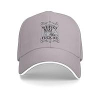 Melbrakin Je prendrai Mon Whisky Pur Parce Que j'en AI Rien à Foutre de la Glace. Casquette de Baseball Trucker en Maille pour Hommes et Femmes.
