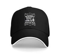 Melbrakin Je prendrai Mon Whisky Pur Parce Que j'en AI Rien à Foutre de la Glace. Casquette de Baseball Trucker en Maille pour Hommes et Femmes.