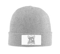 Melbrakin Je prendrai Mon Whisky Pur, Parce Que Merde à la Glace ! Bonnet d'hiver tricoté, Bonnets d'hiver pour Femmes et Hommes, Bonnet Chaud en Maille