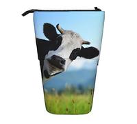 Melbrakin Mignon Vache Porte-Crayon télescopique Porte-Stylo Porte-Crayon télescopique Sac Papeterie, pour Le Bureau de l'école, Noël2, Taille Unique, Organisateur de Sac