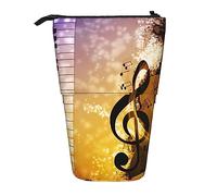 Melbrakin Piano Violon Notes de Musique Trousse à Crayons télescopique Porte-Stylo Pochette à Crayons télescopique Papeterie, pour Le Bureau de l'école, Noël2, Taille Unique, Organisateur de Sac