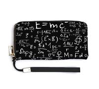 Melbrakin Portefeuille à Fermeture éclair de Grande capacité pour Filles et Femmes, Compatible avec Les formules de Cours de mathématiques physiques et d'équations