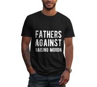 Melbrakin T-Shirt Vintage « Pères Contre l'éducation des crétins » - Coupe Classique, col Rond, Noir Adulte