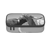 Melbrakin Trousse à Crayons avec Image de Vache Animale, Grande capacité pour Filles et garçons, étui d'école et de Bureau en Polyester imprimé