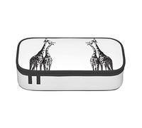 Melbrakin Trousse à Crayons en Forme de Girafe Africaine, Grande capacité pour Filles et garçons, étui d'école et de Bureau en Polyester imprimé